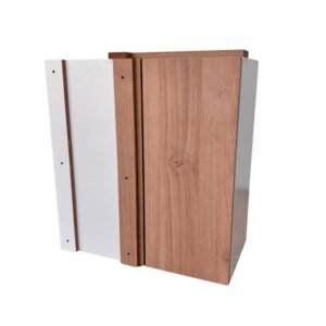 Módulo de alacena esquinero – Puerta a la izquierda  y 2 estantes - 65 cm de ancho.